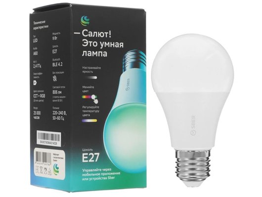 Умная лампа SBER А60/E27 SBDV-00115